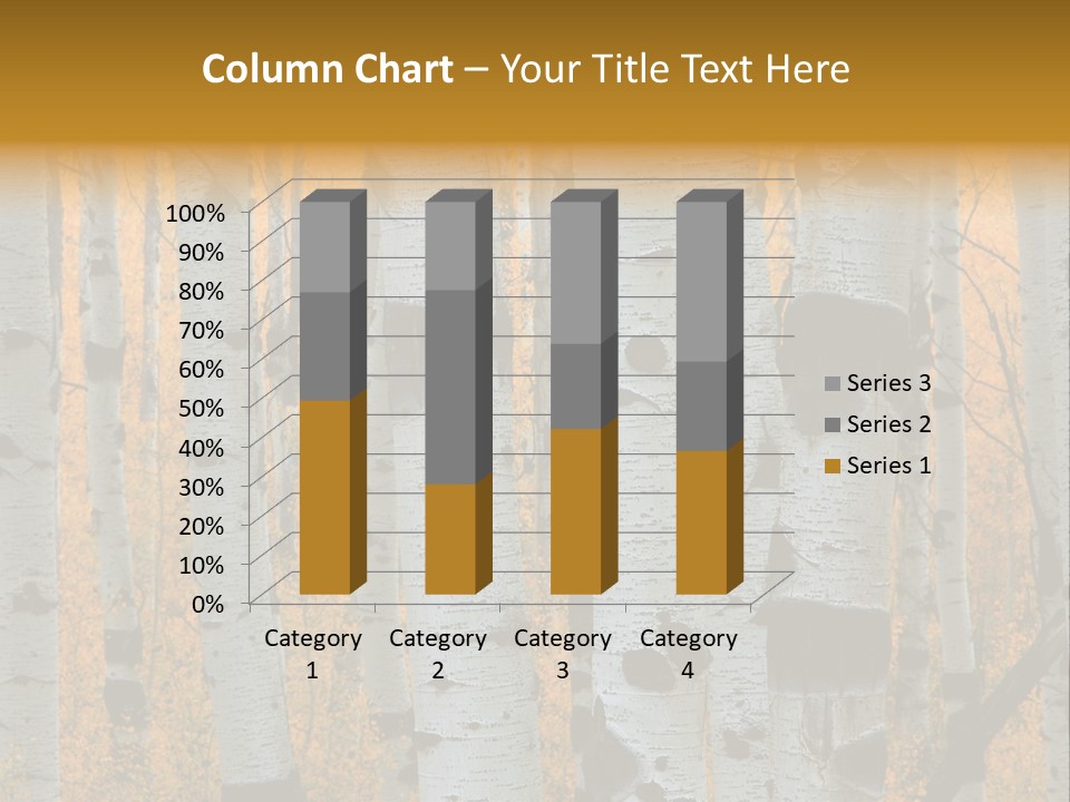 A Group Of Trees With Yellow Leaves In The Background PowerPoint Template