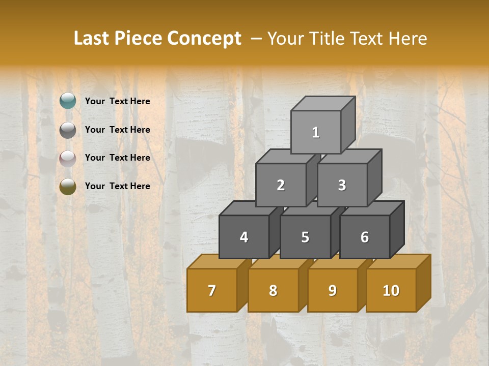 A Group Of Trees With Yellow Leaves In The Background PowerPoint Template
