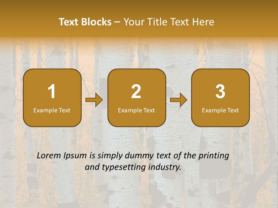 A Group Of Trees With Yellow Leaves In The Background PowerPoint Template