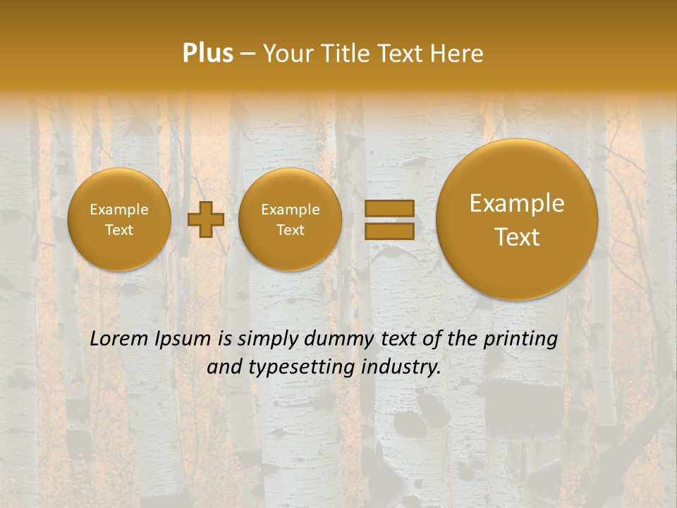 A Group Of Trees With Yellow Leaves In The Background PowerPoint Template