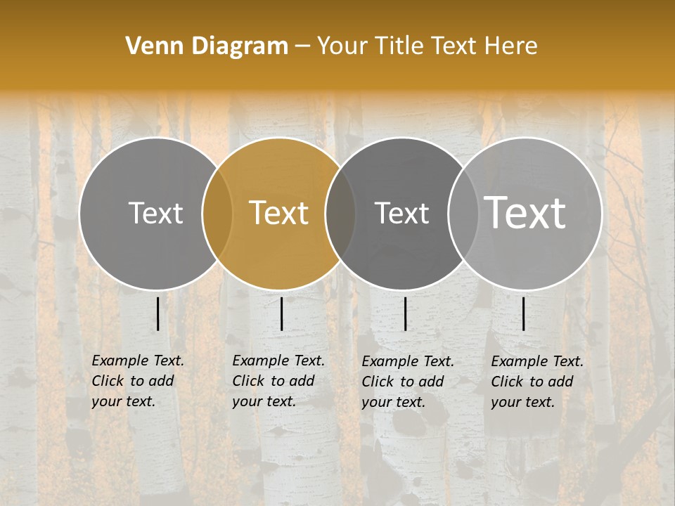 A Group Of Trees With Yellow Leaves In The Background PowerPoint Template