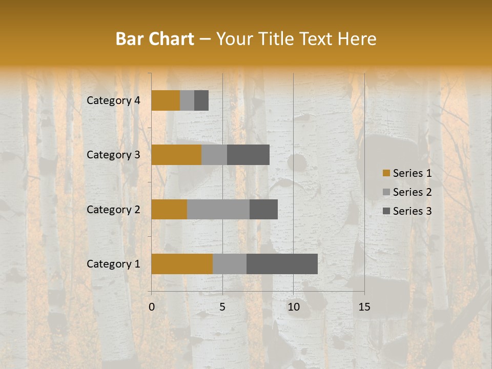 A Group Of Trees With Yellow Leaves In The Background PowerPoint Template