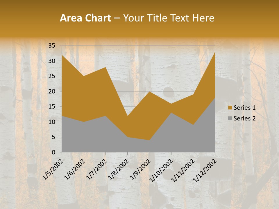 A Group Of Trees With Yellow Leaves In The Background PowerPoint Template