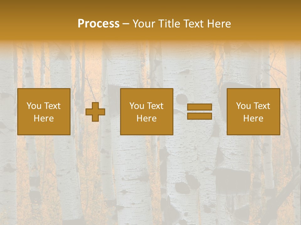 A Group Of Trees With Yellow Leaves In The Background PowerPoint Template