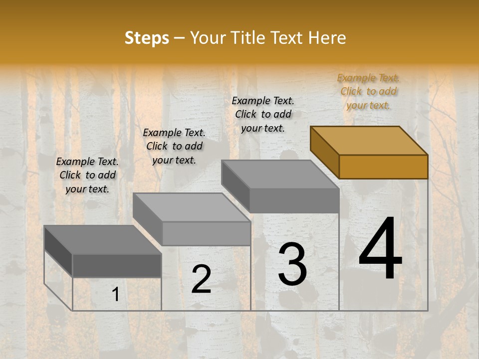 A Group Of Trees With Yellow Leaves In The Background PowerPoint Template