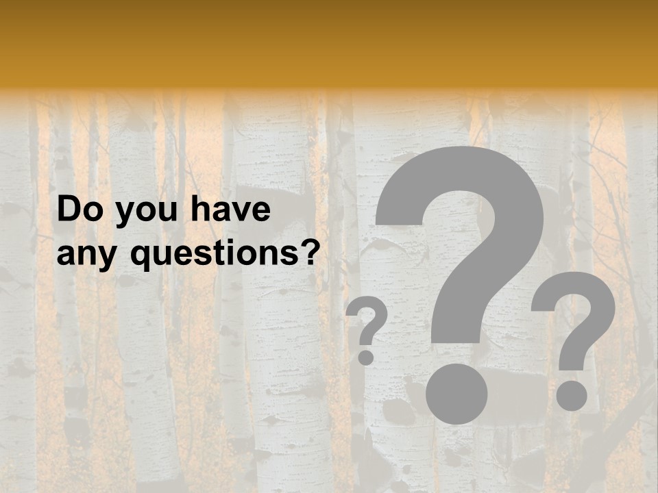 A Group Of Trees With Yellow Leaves In The Background PowerPoint Template