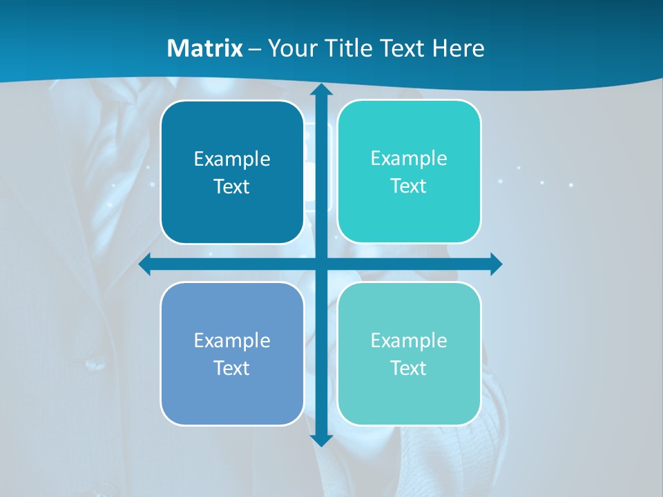 A Man In A Suit Holding A Padlock In His Hand PowerPoint Template