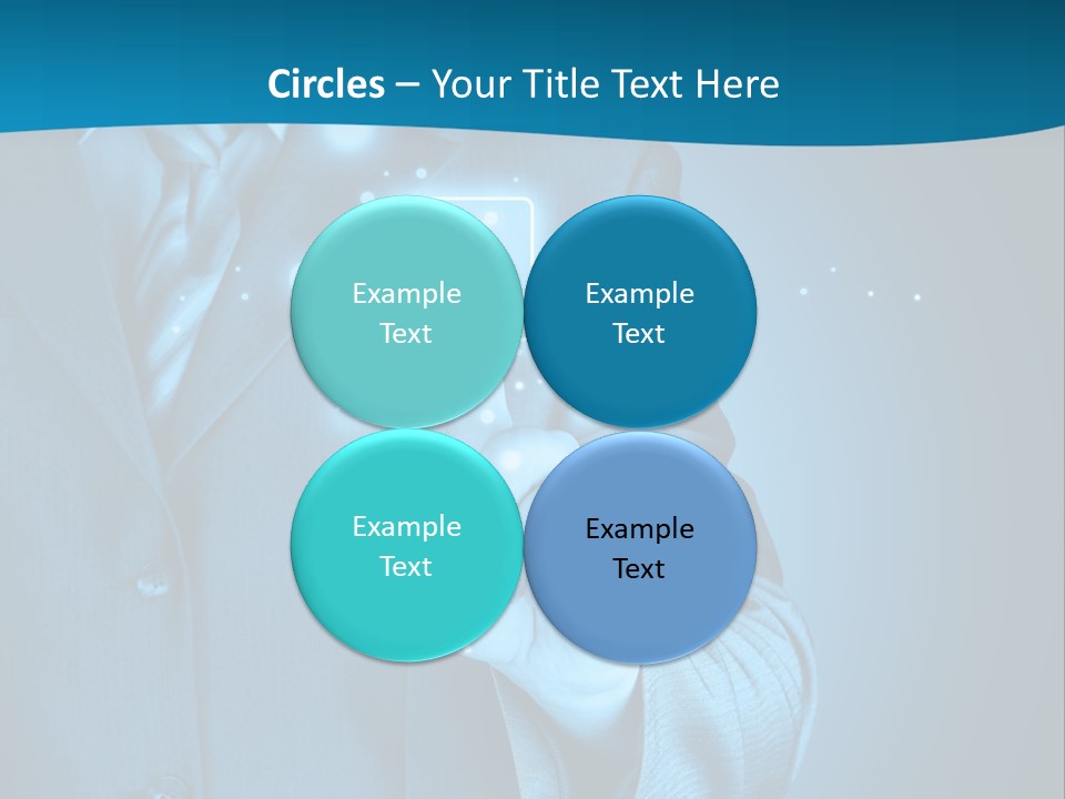 A Man In A Suit Holding A Padlock In His Hand PowerPoint Template