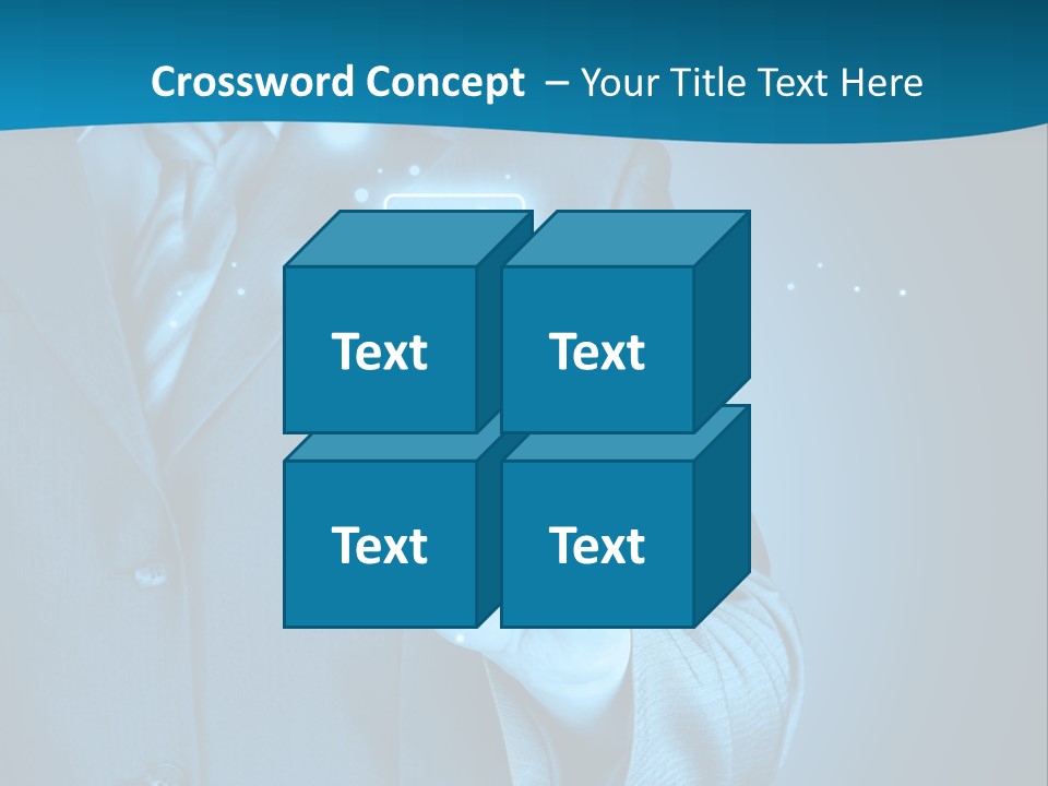 A Man In A Suit Holding A Padlock In His Hand PowerPoint Template