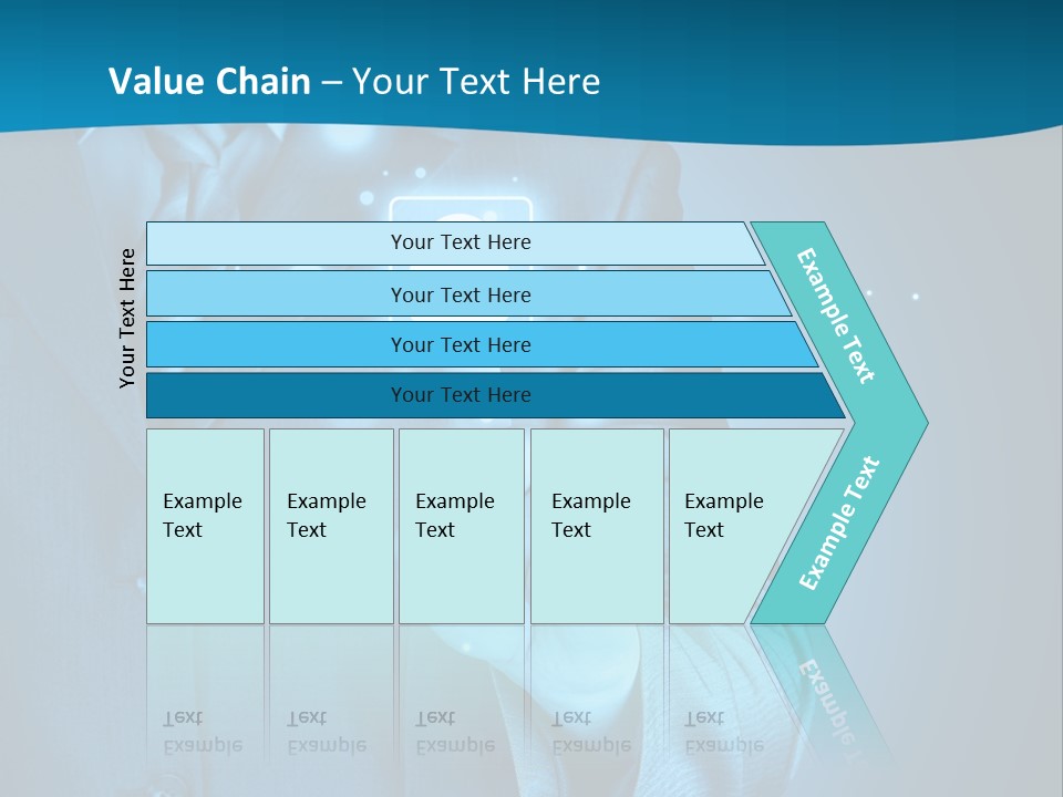 A Man In A Suit Holding A Padlock In His Hand PowerPoint Template