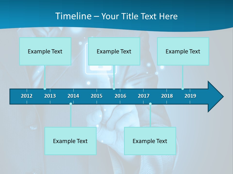 A Man In A Suit Holding A Padlock In His Hand PowerPoint Template