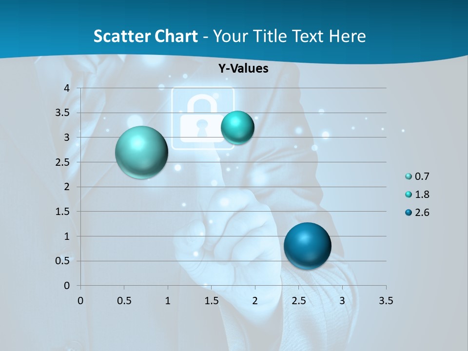 A Man In A Suit Holding A Padlock In His Hand PowerPoint Template