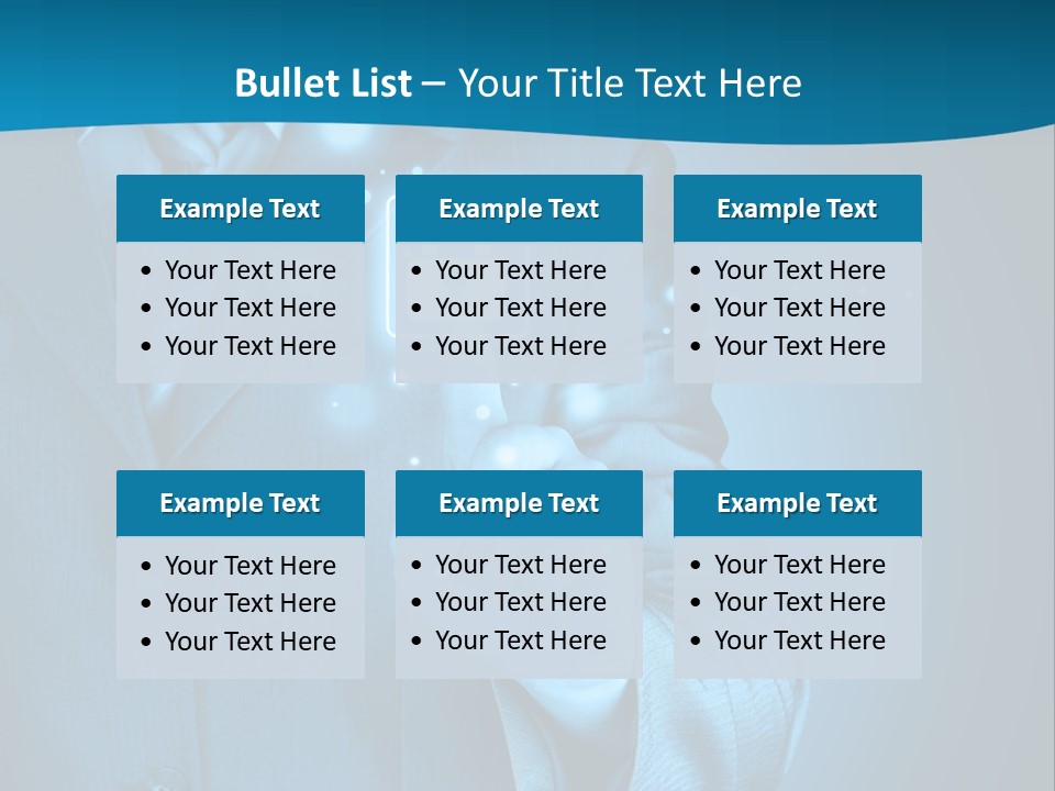 A Man In A Suit Holding A Padlock In His Hand PowerPoint Template