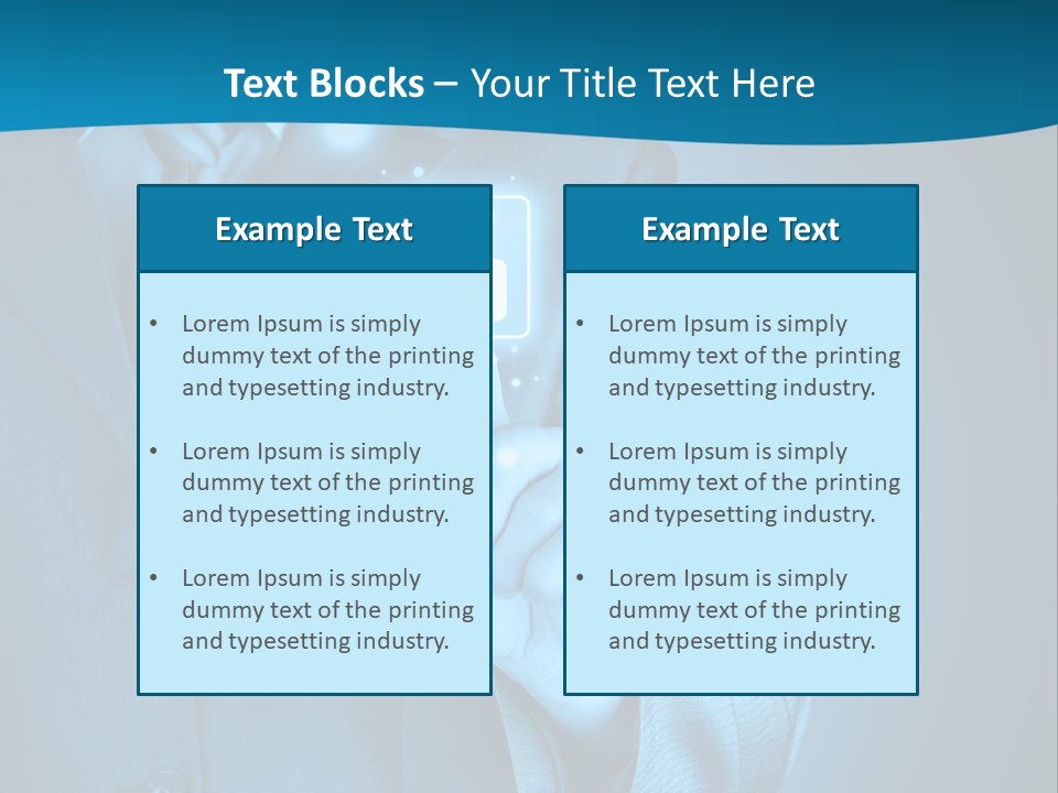 A Man In A Suit Holding A Padlock In His Hand PowerPoint Template