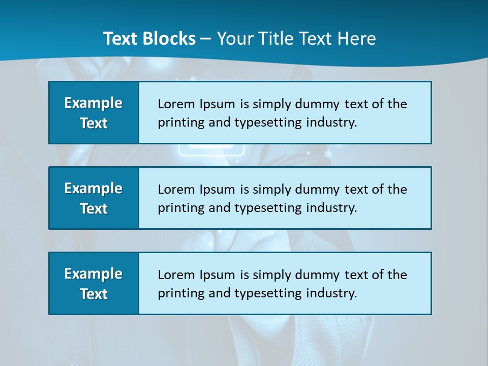 A Man In A Suit Holding A Padlock In His Hand PowerPoint Template