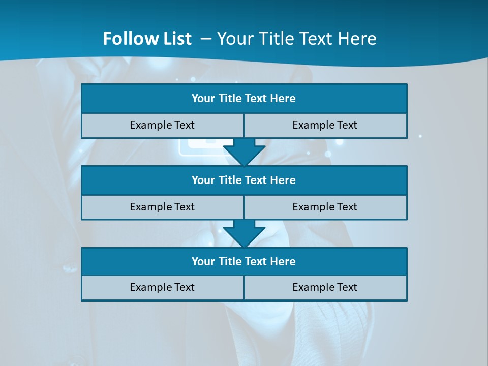 A Man In A Suit Holding A Padlock In His Hand PowerPoint Template