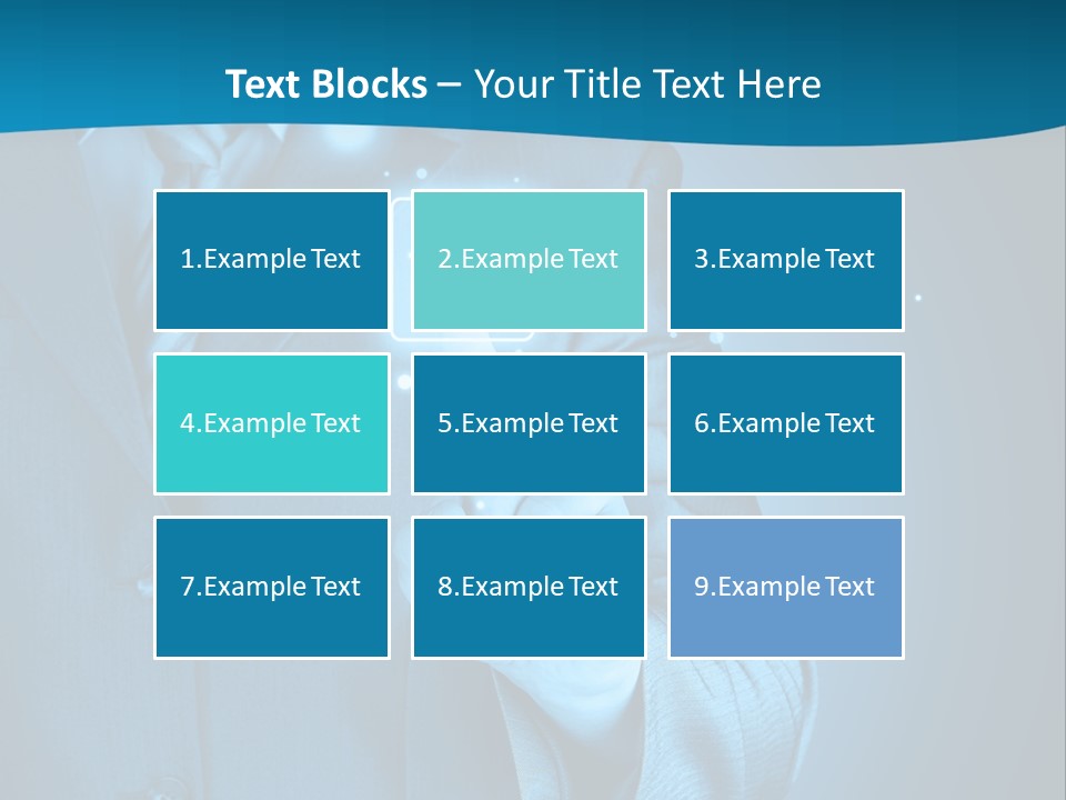 A Man In A Suit Holding A Padlock In His Hand PowerPoint Template
