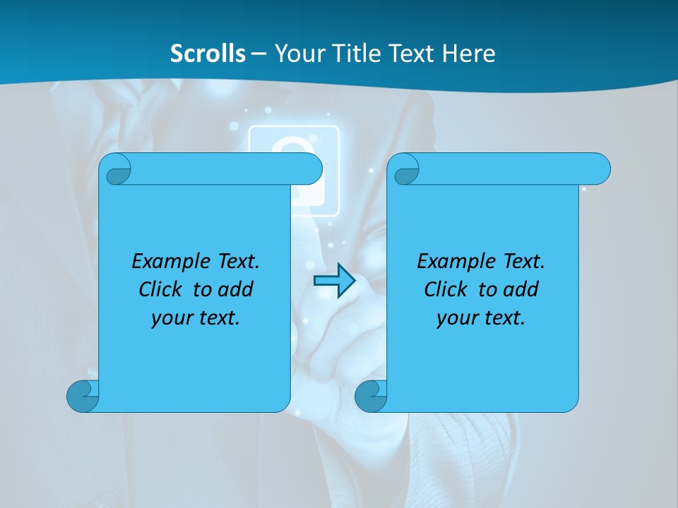 A Man In A Suit Holding A Padlock In His Hand PowerPoint Template
