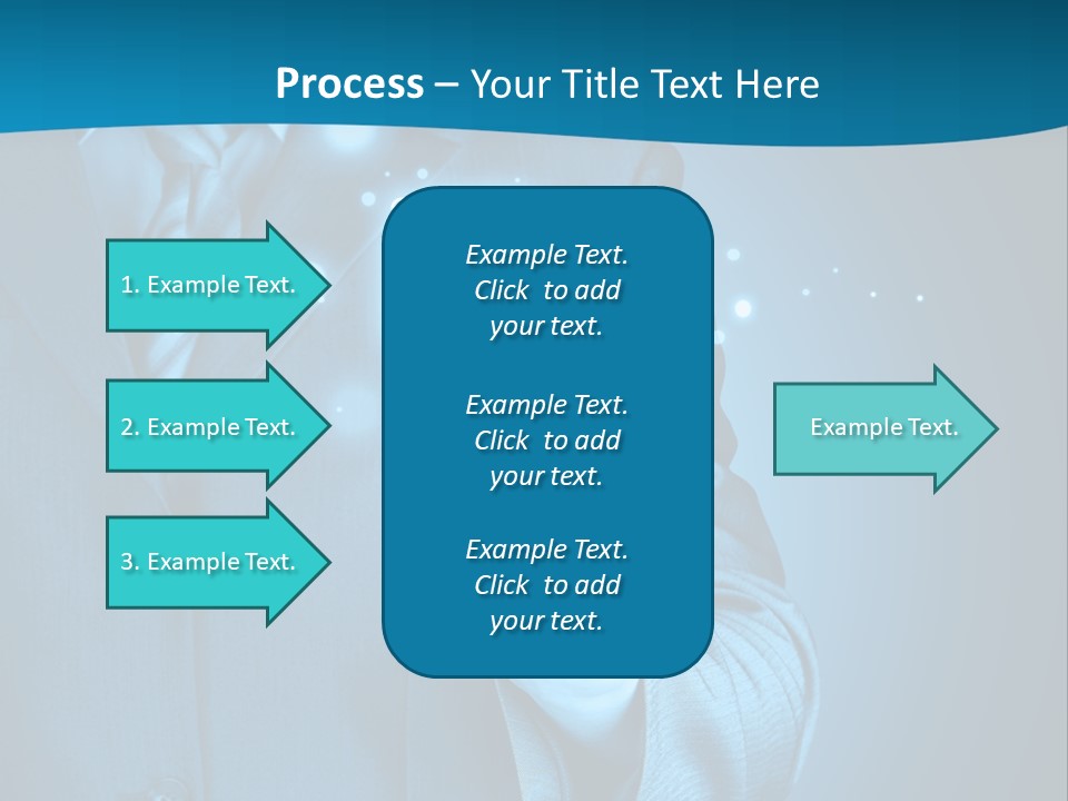 A Man In A Suit Holding A Padlock In His Hand PowerPoint Template