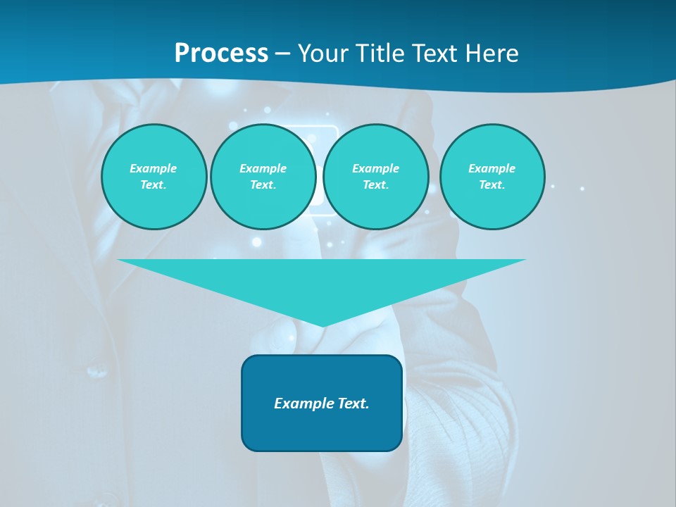 A Man In A Suit Holding A Padlock In His Hand PowerPoint Template