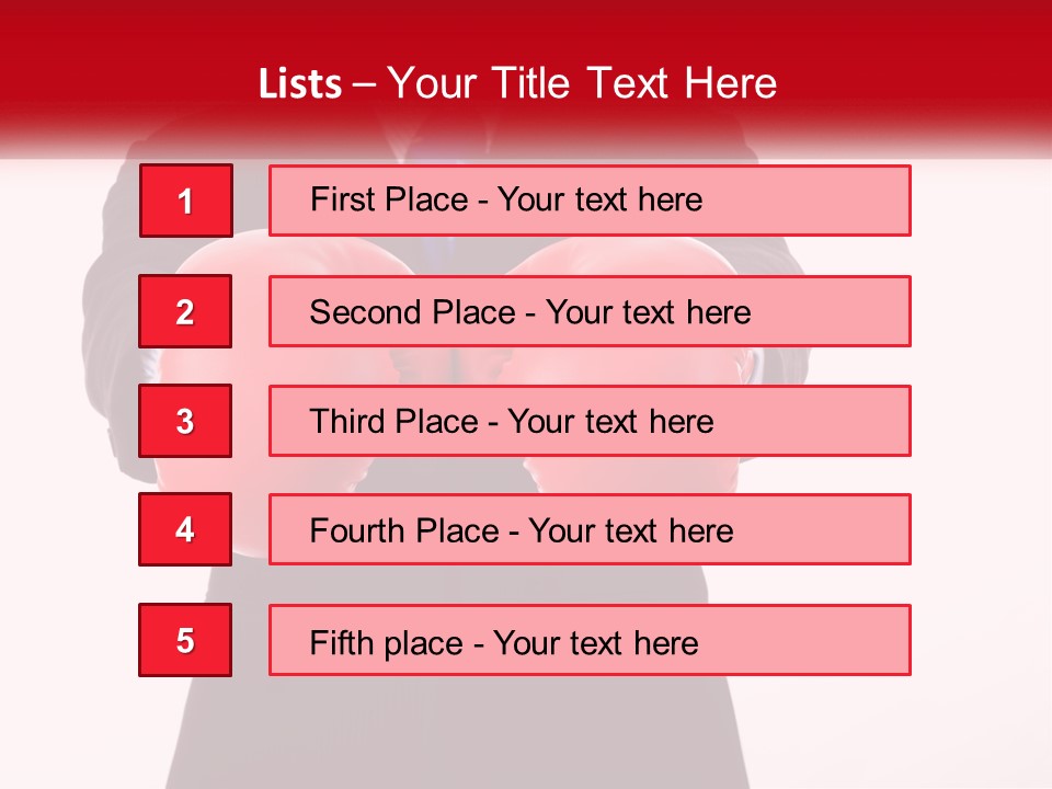 A Man In A Suit And Tie Wearing Red Boxing Gloves PowerPoint Template