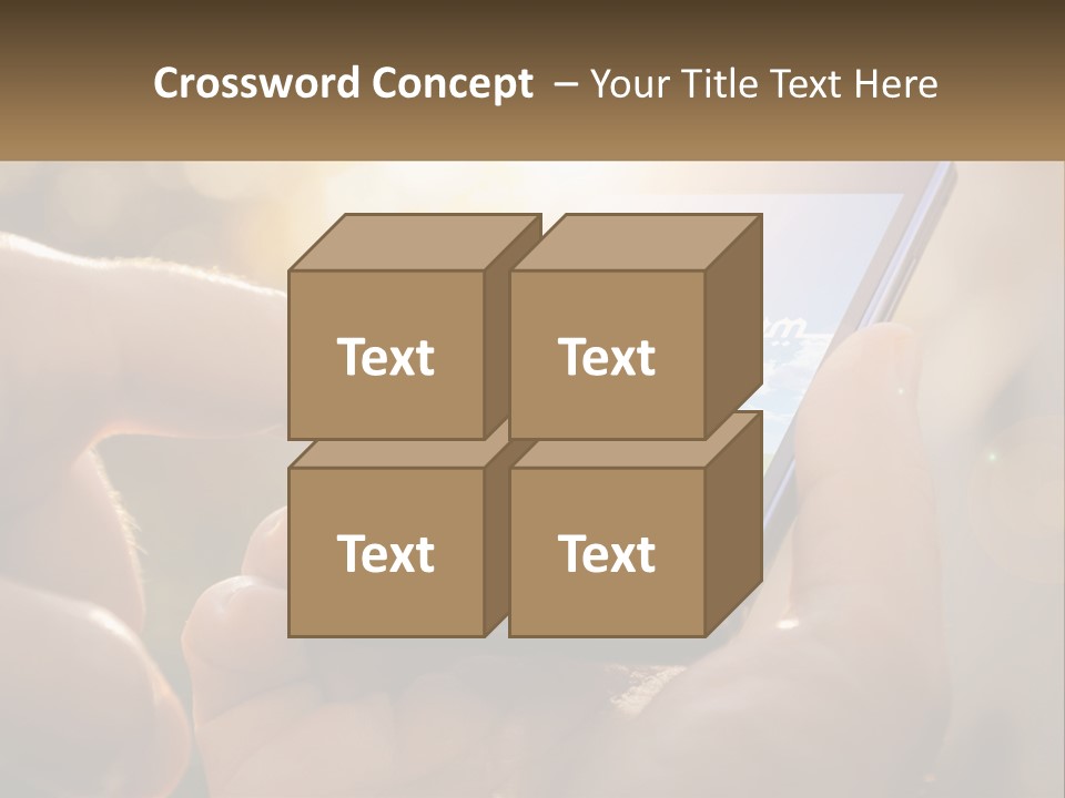 A Person Holding A Cell Phone In Their Hands PowerPoint Template