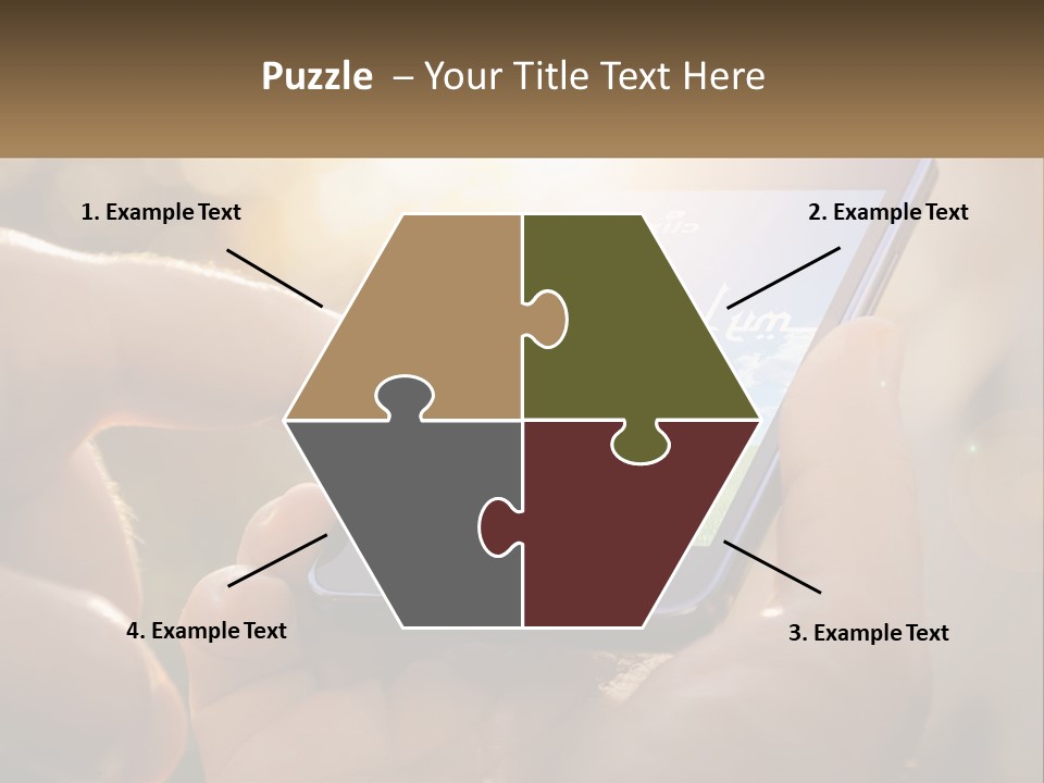 A Person Holding A Cell Phone In Their Hands PowerPoint Template