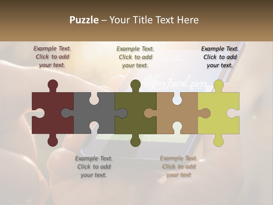 A Person Holding A Cell Phone In Their Hands PowerPoint Template