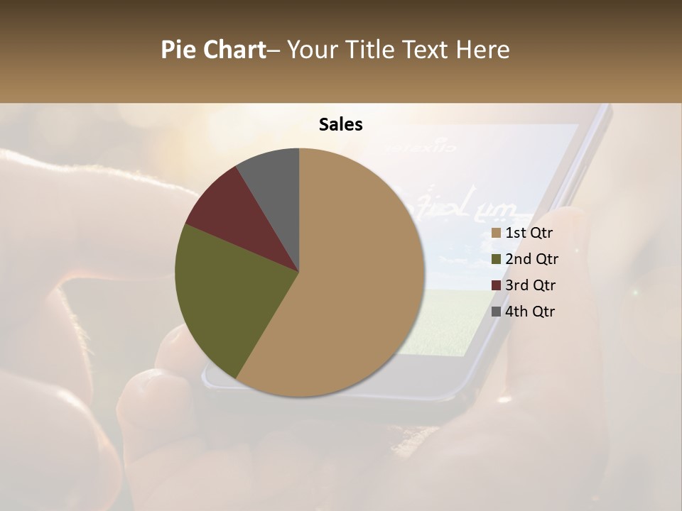 A Person Holding A Cell Phone In Their Hands PowerPoint Template