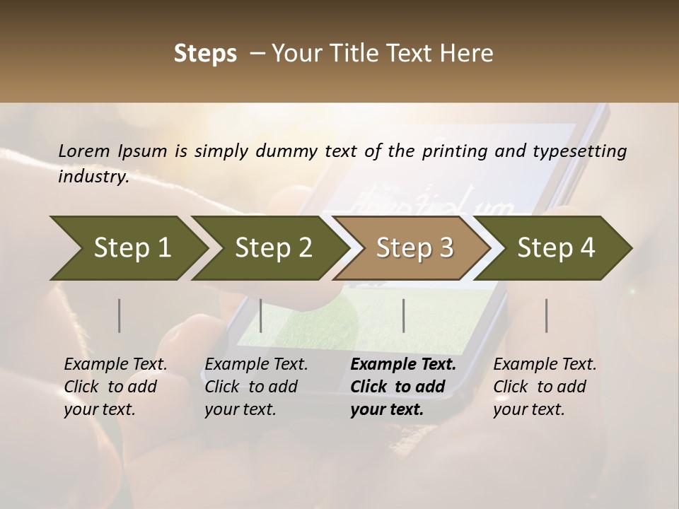 A Person Holding A Cell Phone In Their Hands PowerPoint Template