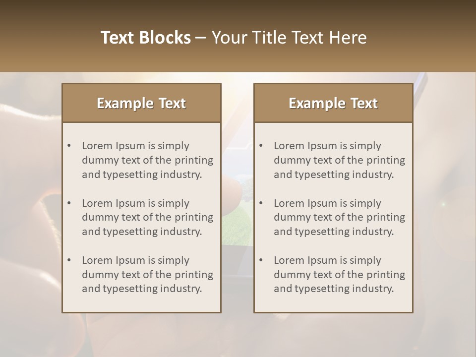 A Person Holding A Cell Phone In Their Hands PowerPoint Template