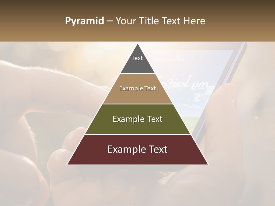 A Person Holding A Cell Phone In Their Hands PowerPoint Template