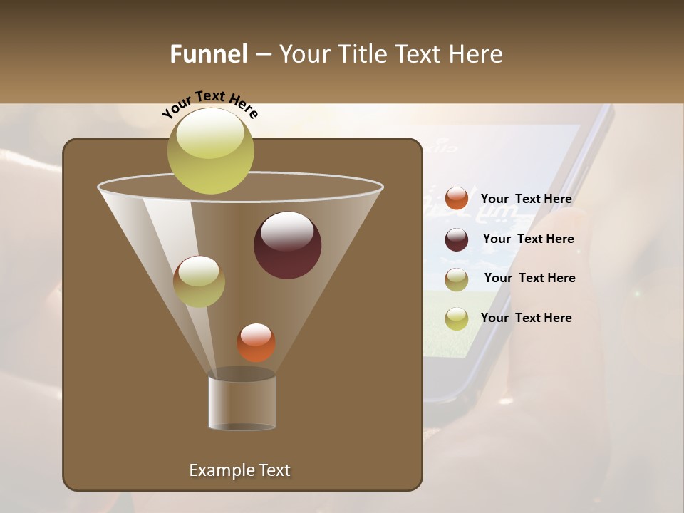 A Person Holding A Cell Phone In Their Hands PowerPoint Template