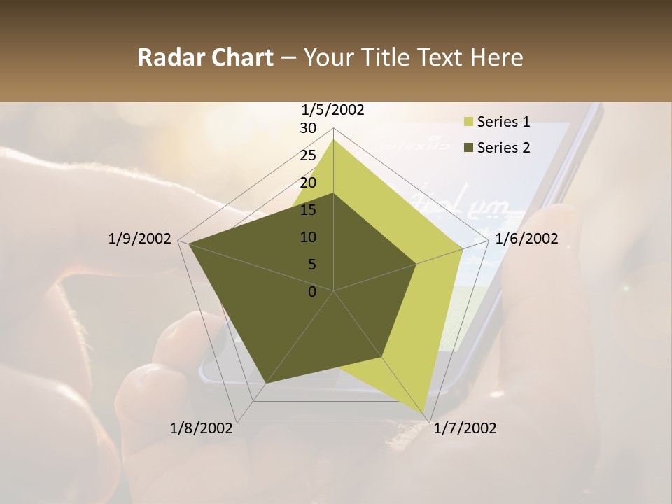 A Person Holding A Cell Phone In Their Hands PowerPoint Template