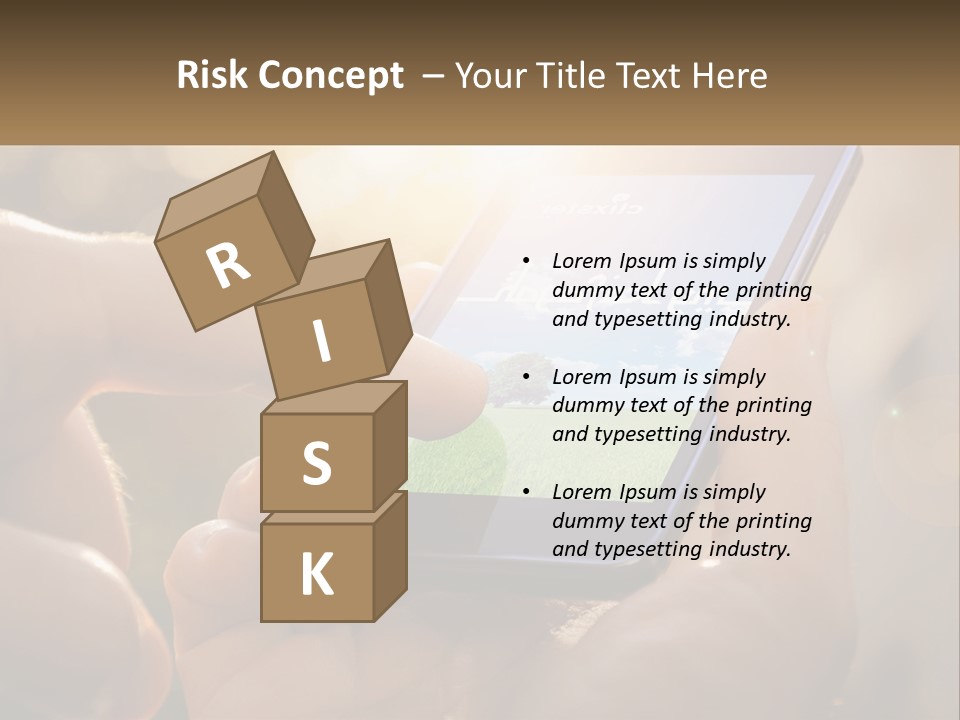 A Person Holding A Cell Phone In Their Hands PowerPoint Template