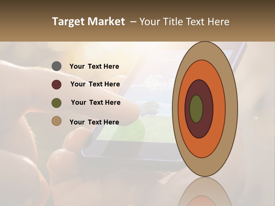 A Person Holding A Cell Phone In Their Hands PowerPoint Template