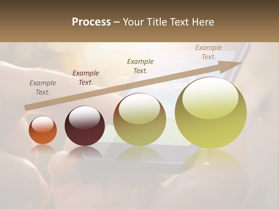 A Person Holding A Cell Phone In Their Hands PowerPoint Template