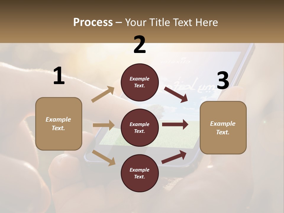 A Person Holding A Cell Phone In Their Hands PowerPoint Template