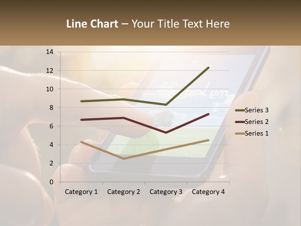 A Person Holding A Cell Phone In Their Hands PowerPoint Template