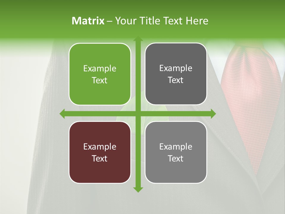 A Man In A Suit With A Green Leaf On His Lapel PowerPoint Template