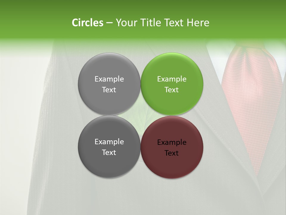 A Man In A Suit With A Green Leaf On His Lapel PowerPoint Template