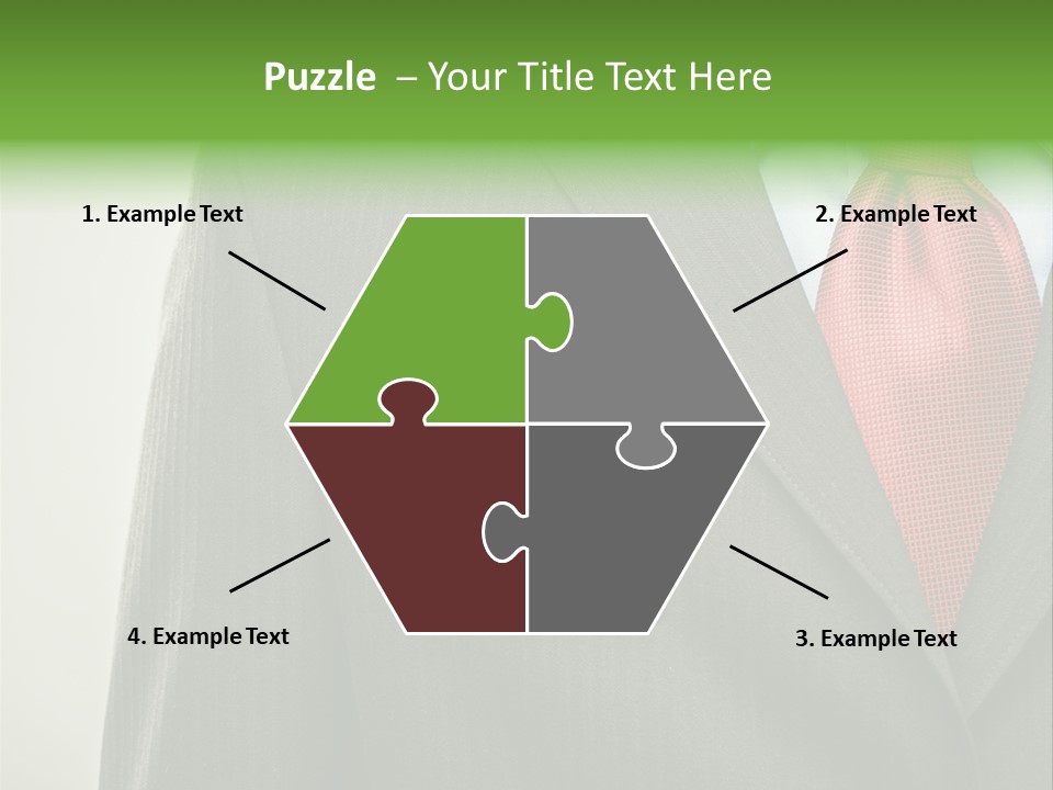 A Man In A Suit With A Green Leaf On His Lapel PowerPoint Template