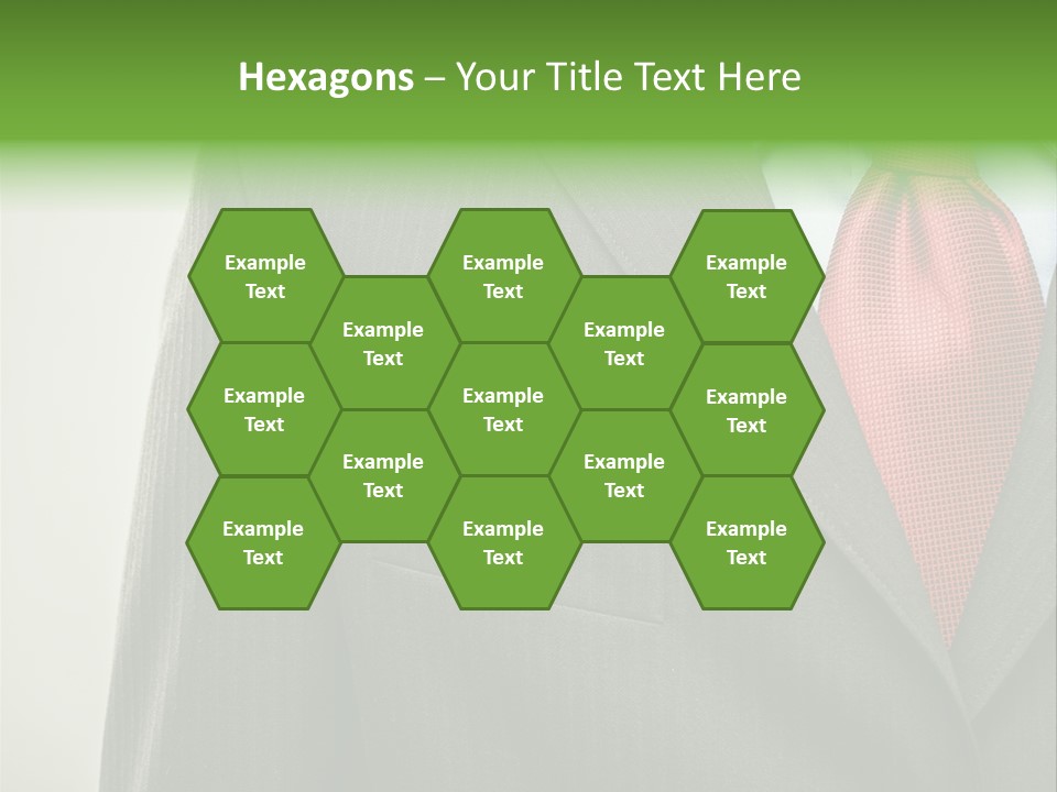 A Man In A Suit With A Green Leaf On His Lapel PowerPoint Template