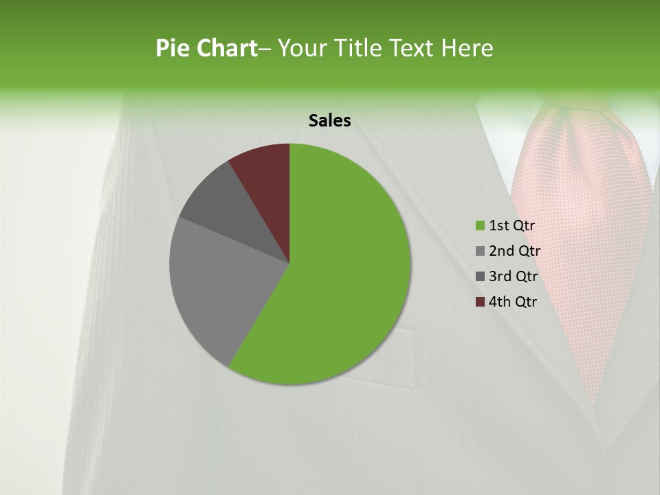 A Man In A Suit With A Green Leaf On His Lapel PowerPoint Template
