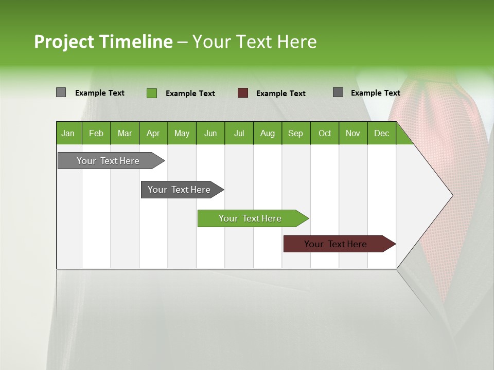 A Man In A Suit With A Green Leaf On His Lapel PowerPoint Template
