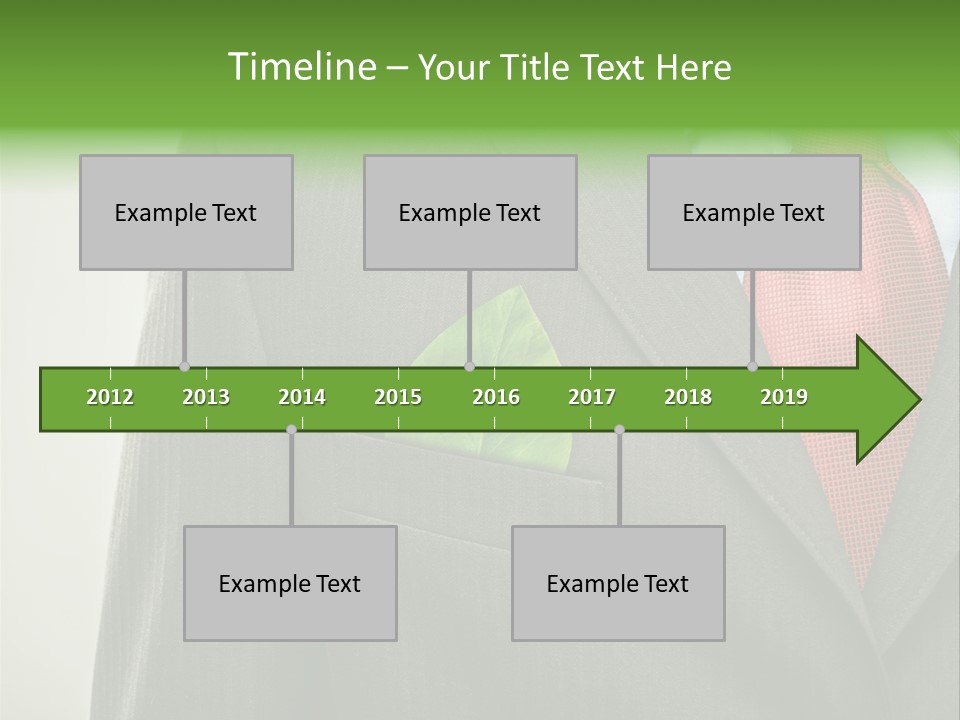 A Man In A Suit With A Green Leaf On His Lapel PowerPoint Template