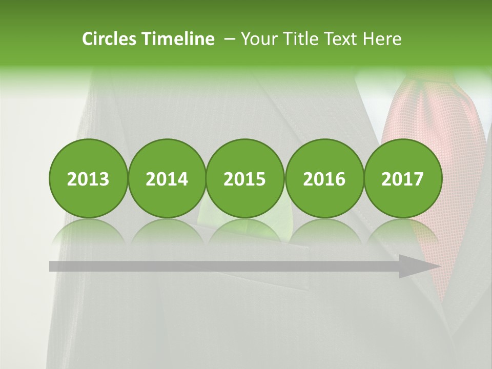 A Man In A Suit With A Green Leaf On His Lapel PowerPoint Template