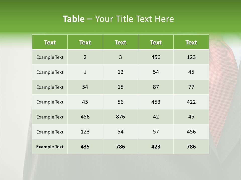 A Man In A Suit With A Green Leaf On His Lapel PowerPoint Template
