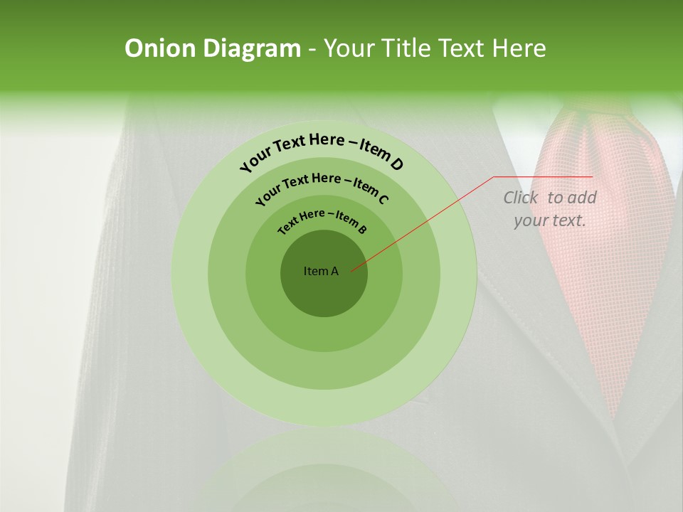 A Man In A Suit With A Green Leaf On His Lapel PowerPoint Template