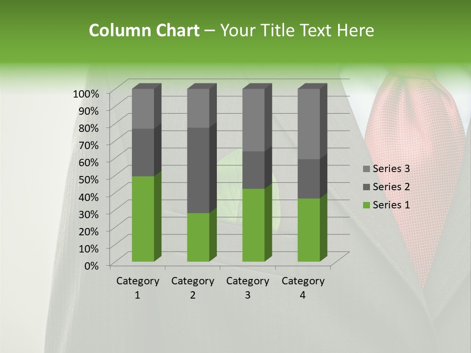 A Man In A Suit With A Green Leaf On His Lapel PowerPoint Template